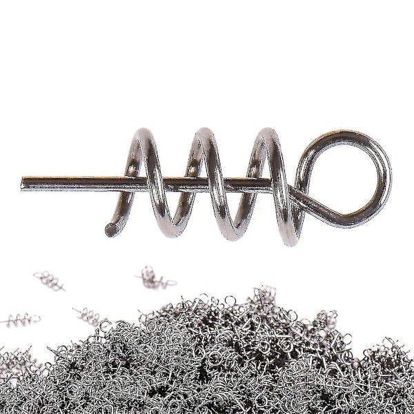 50 st 14 mm fiskebeten lockbete rigg fast låsnål fjäder twist lock fiske