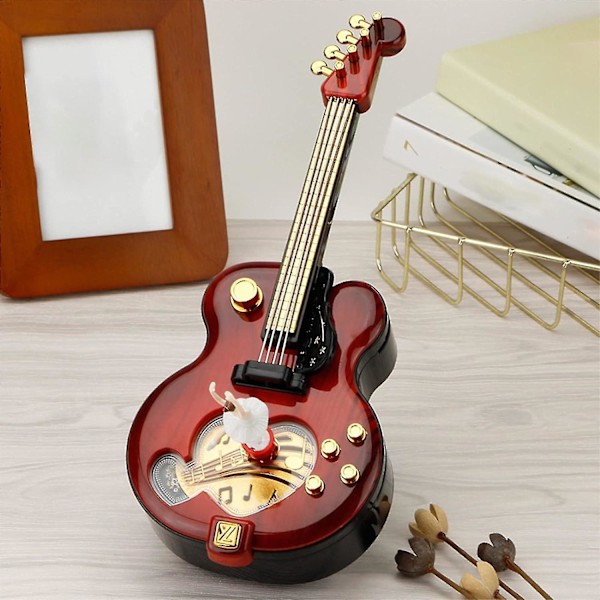Violin Musikæske til piger Mekanisk dansende ballerina Musikalsk etui Retro borddekoration