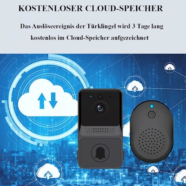 Ovipuhelin kameralla, HD-yönäkö WIFI video langaton kello[co]