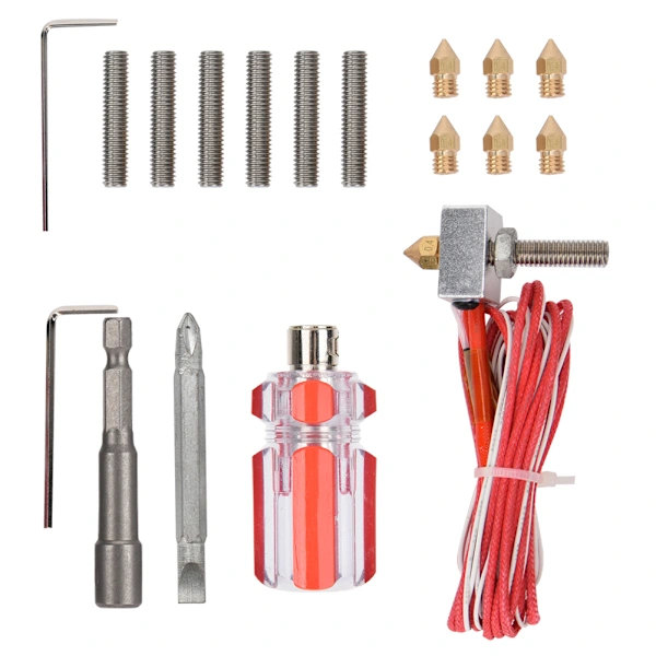 3D-printerdyse Ekstruder Kit 17PCS Tilbehør Ekstruderhoved [co]