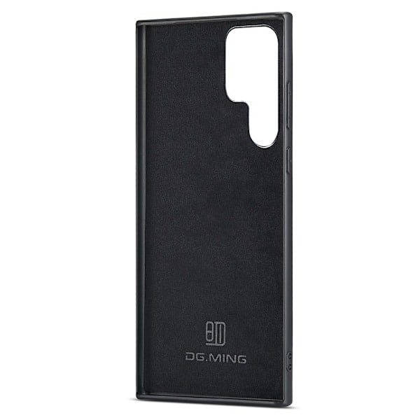 DG.MING Samsung Galaxy S23 Ultra Cover Læderbelagt Sort