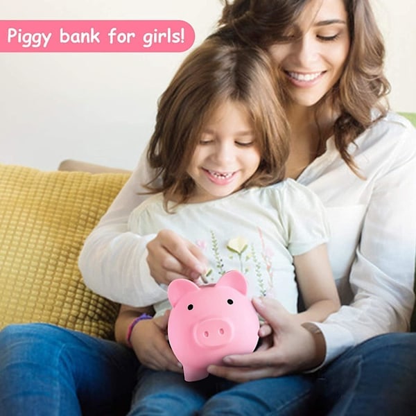 Piggy Bank, spargris för flickor och pojkar, medelstor