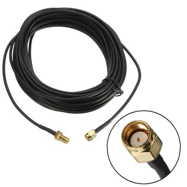 RG174 kabelförlängningskabel, för WLAN-antennförlängning 1 st