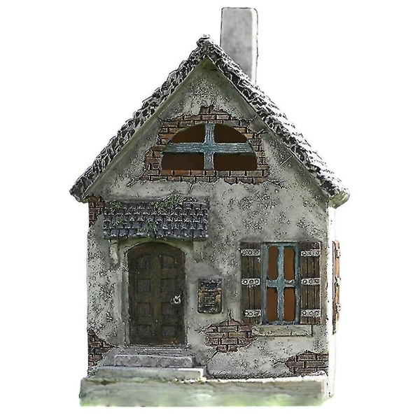 Miniatyr Fehus i trädgården Rustikt Fe Skog Miniatyrbostäder Mini Lanthus