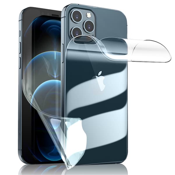 Hydrogeeli etu- ja takanäytönsuoja iPhone 12 Pro Max Transparent transparent