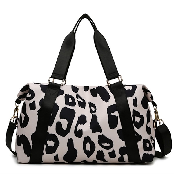 Dame Stor Reiseveske Weekendveske Med Skulderrem Ku Leopard Aztec