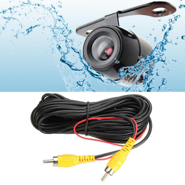 170° CMOS Mini Färg Backkamera för Bil Fram/Bak Svart