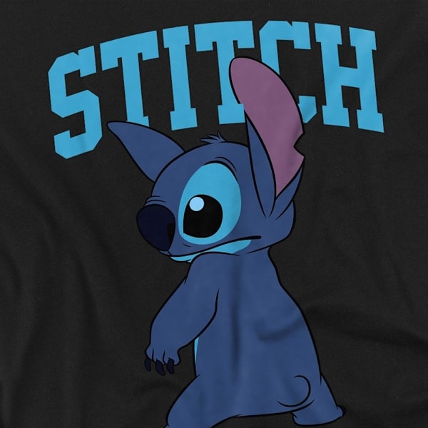 Lilo & Stitch Unisex Voksen Klassisk Pose T-shirt S Sort Black S