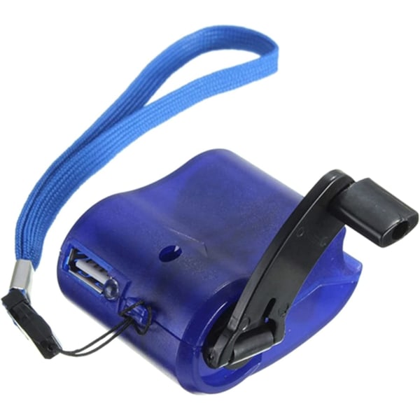 Mini manuell generatorladdare Manuell nödladdare, blå