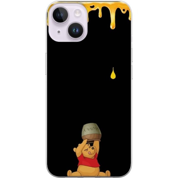 Apple iPhone 15 Plus Transparent Skal Nalle Puh