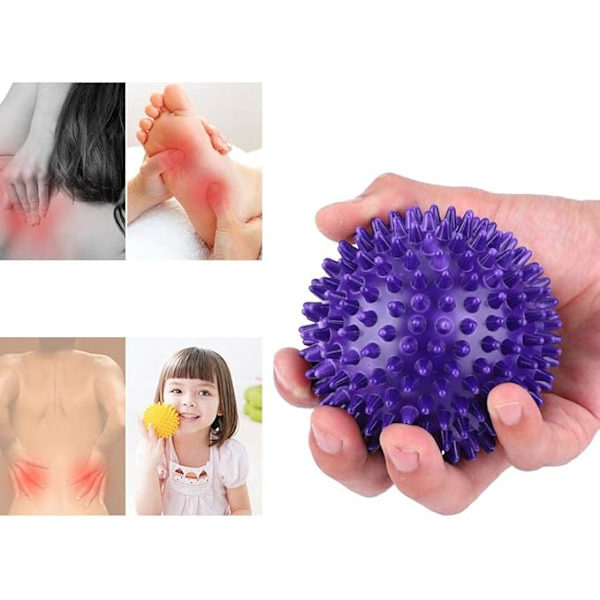 9 cm blød massagebold x 1 (blå) - triggerpunkt refleks trykaflastning