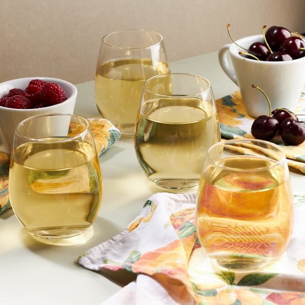 Dricksglas Set om 4 390ml | Glas Tumblers Presentförpackning | Cocktails, Drycker, Juicer