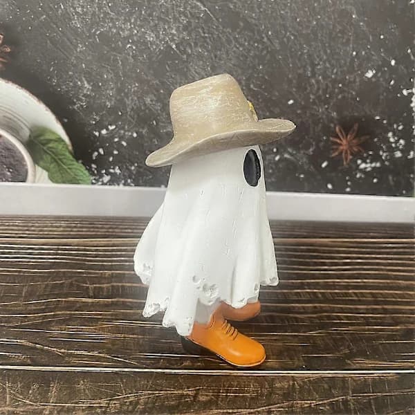 Halloween Spøgelse, Halloween Spøgelse Cowboy Spøgelse Dekor, Halloween Statue Bærende [CO]