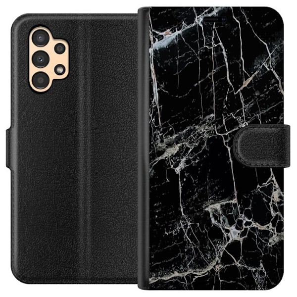 Samsung Galaxy A13 Pung Etui Marmor Sort