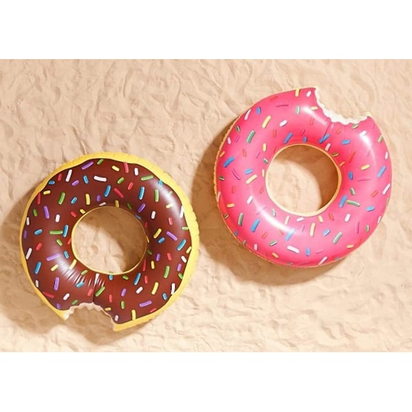 Choklad Donut Pool Floats Sommartema Uppblåsbara Simringar