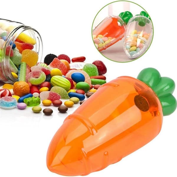 A-Easter Presentförpackning, Fyllbara Påskmorotsbehållare, Presentförpackning Morot i Plast, Perfekt för Påsk H