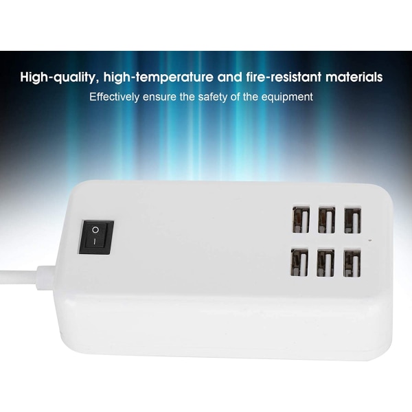 30W USB Multi-Charger Laddningsstation