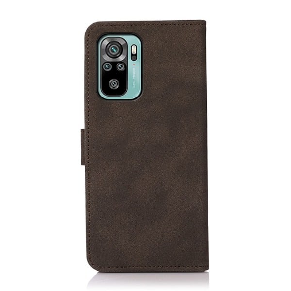 Xiaomi Redmi Note 10S - KHAZNEH Retro Læder Etui - Brun