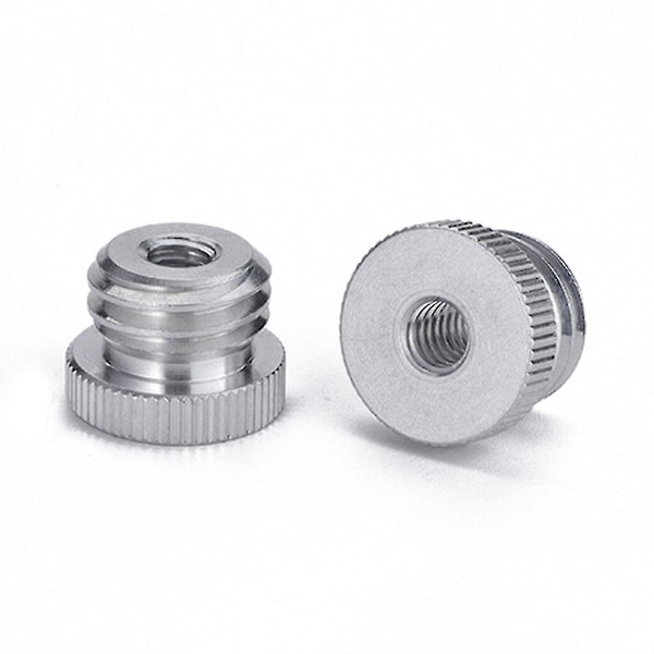 5/8\" - 1/4\" sovitin 1/4 kierteelle laserille ja etäisyysmittarille 5/8\" jalustalle, mikrofonitelineelle