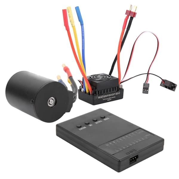 Borstlös Motor Programkort 3100KV 60A ESC med Vattentät BEC för 1/10 RC Bil[co]