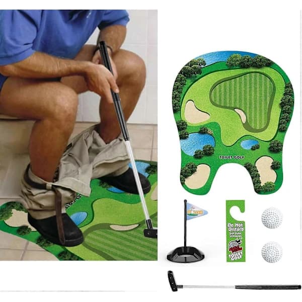 Toalettgolf Tränings Mini Golf Toalettid för Bror Make Män