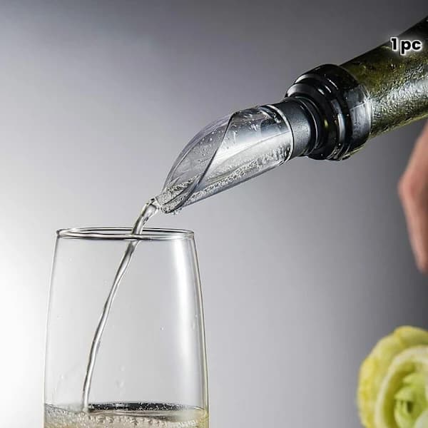 Vinkølepind i rustfrit stål med sort greb, hurtig drikkekøler til øl, champagne og cocktails, bartilbehør 1 stk. 1pc