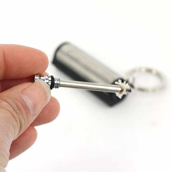 Nødbålstarter Magnesium Flint Striker Camping Lighter, sølv Typea