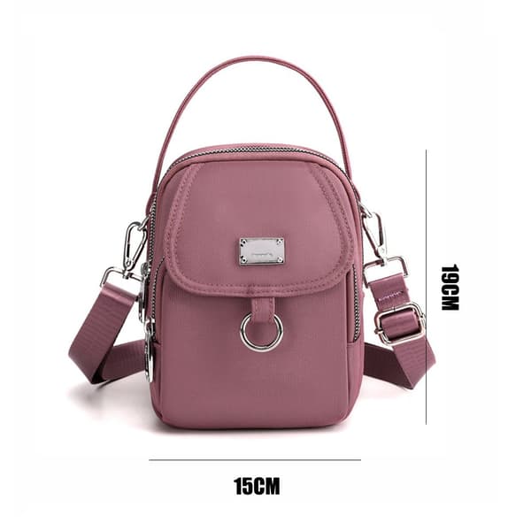 Dam Mini Axelväska Handväskor Messenger Bag dark purple