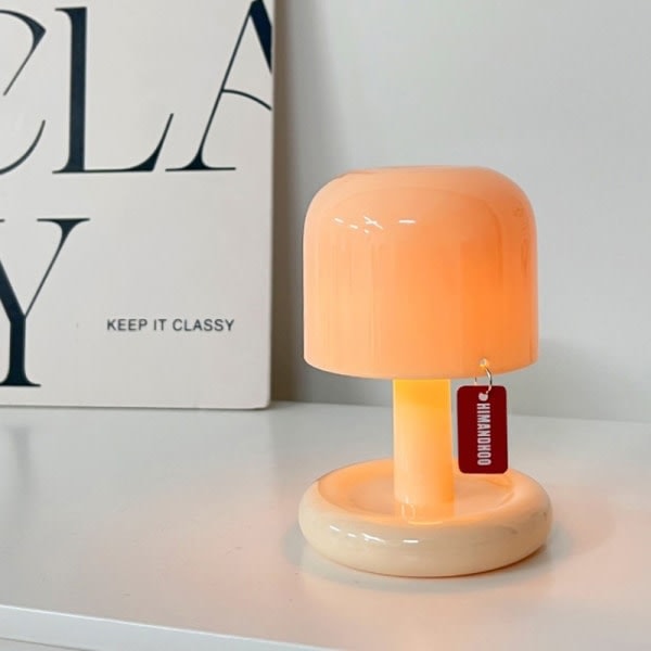 Sivupöytävalaisin Auringonlasku Yövalo eativ USB Ladattava Sieni Oranssi Onesize