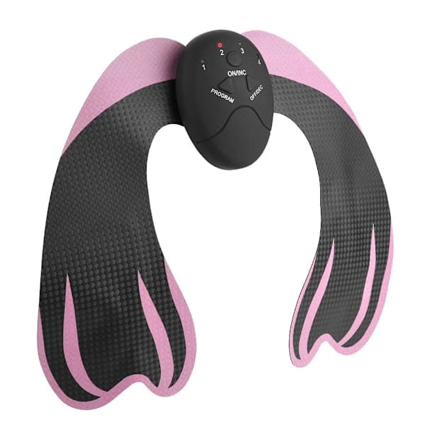 EMS Bakløftende Massageapparat Hoftemuskelstimulering Massageapparat Sort+Pink[CO]