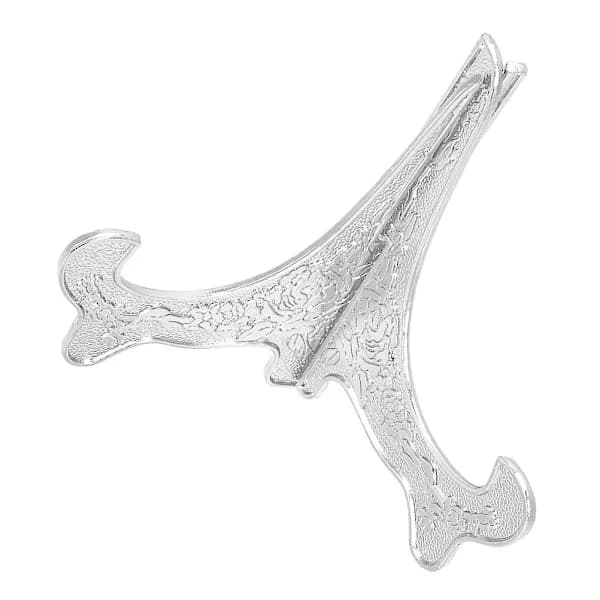 Tallerkstativ Aluminiumholder Base Multifunksjon Bildeholder Medaljevisningsstativ Sølv 15x10cm