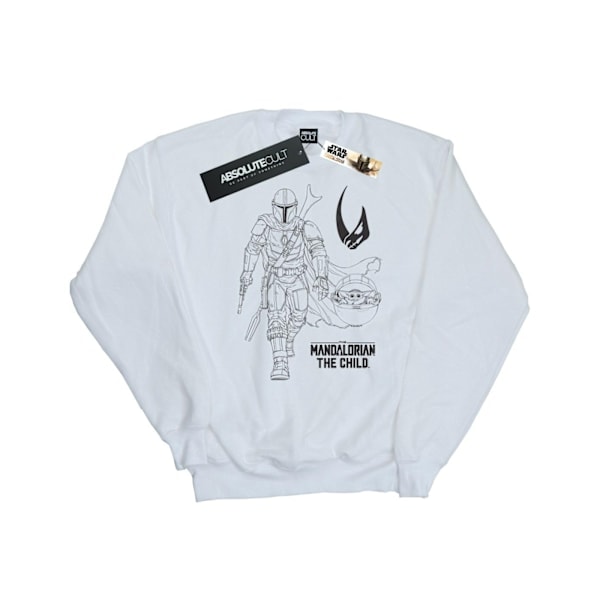 Star Wars Dameklær/Dame The Mandalorian Clan Of Two Genser Hvit S