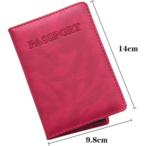 Passport Protector PU Läder Passhållare för biljett, 2st