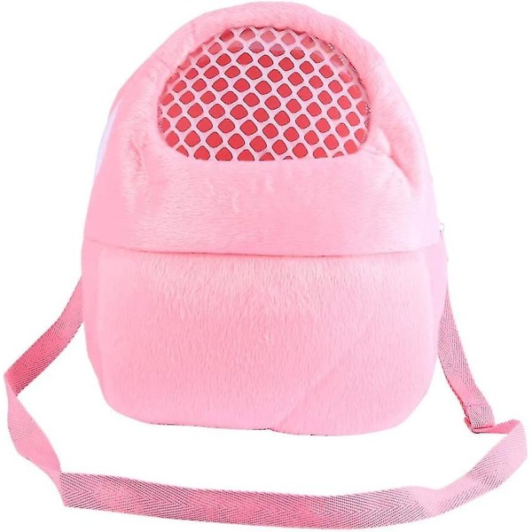 Pet Carry Bag, Hamster Carry Bag, Travel Bag With Shoulder Strap For Small Pets, Hedgehog, Sugar, Glider, Squirrel, Rabbit (pink