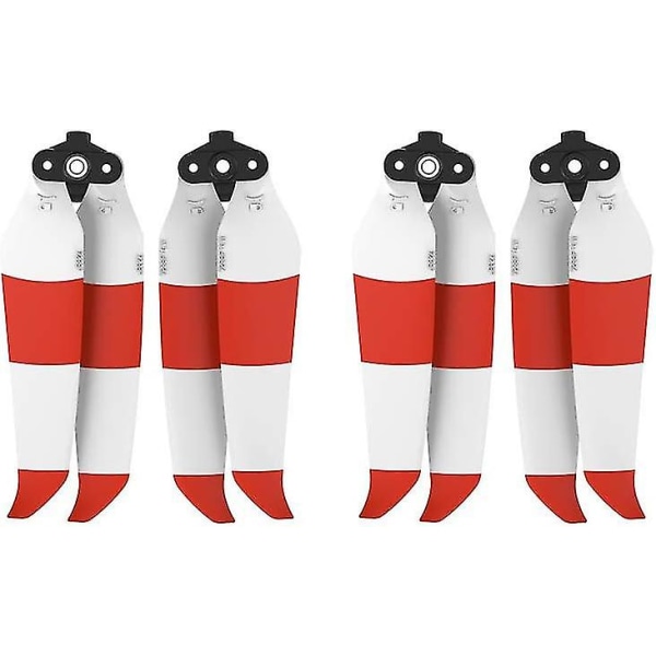 Air 2S Propeller Ljudlös Propeller Fällbar 7238F Propeller för DJI Mavic Air 2/Air 2S Drone Tillbehör (Röd Vit 4 Stycken)