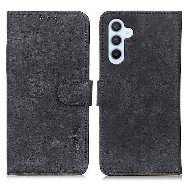 KHAZNEH Samsung Galaxy A05s 4G Etui Retro Læder Sort