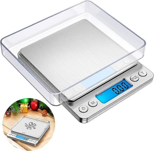 Digital Kitchen Scale, 500g/ 0.01g Small Jewelry Scale, Food Scales Digital Weight Gram and Oz, Digi