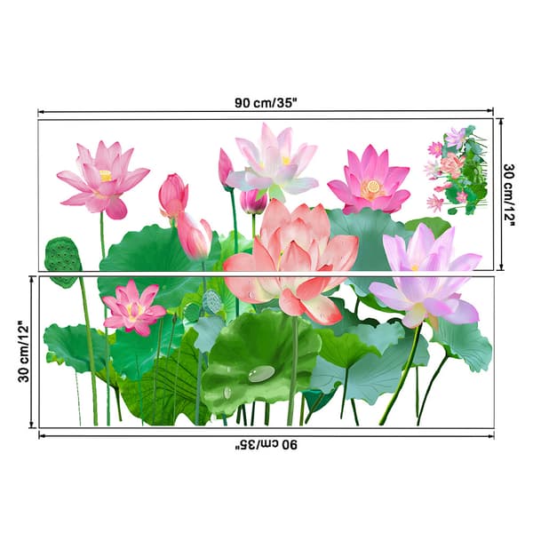 Nasturtium veggdekor stue soverom dekorasjon maleri stil 3