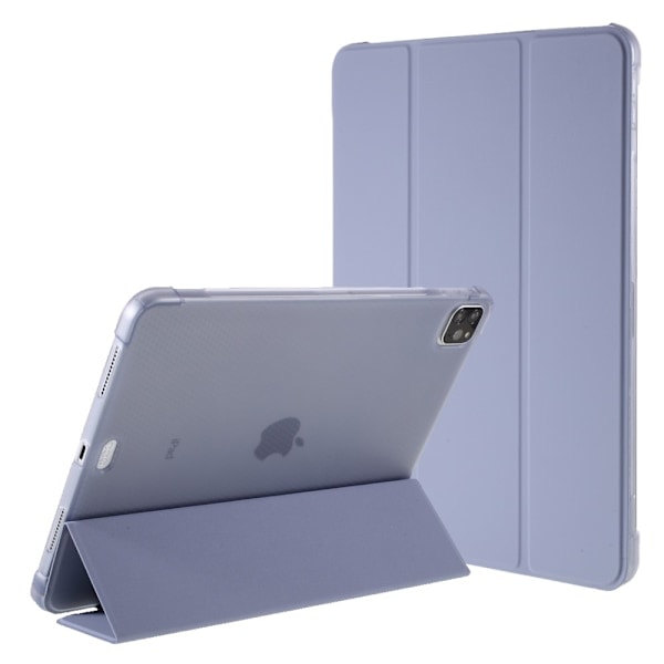iPad Pro 11 (2018/2020/2021) - Tri-Fold Læder Etui Penholder - Lilla Lilla