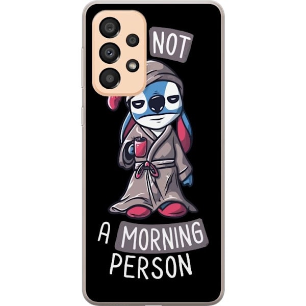 Samsung Galaxy A33 5G Läpinäkyvä Kuori Stitch Text