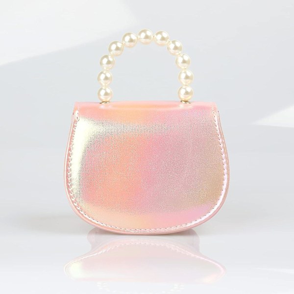 Baby Toddler Mini Taske Candy Farve Sommerfugl Legetøj Punge Perle Håndtag, Pink