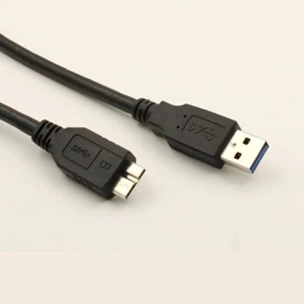 1m USB 3.0 till Micro-B mobil hårddisk datakabel skrivbordsdator laptop förlängningsladdningskabel, 3-pack[co]