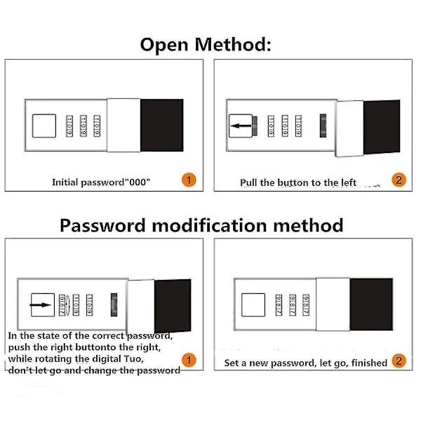 Låsbar dagbok Läder DiaryCode Lösenordskodlås Notebook Hemlig dagbok Skrivanteckningsbok[CO]