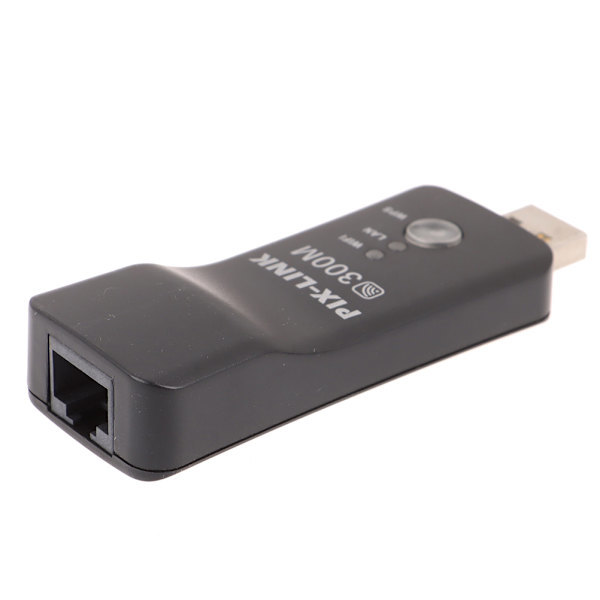 Trådlös LAN-adapter WiFi-dongel RJ-45 Ethernet-kabel