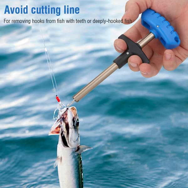 Practical T-shaped Fish Hook Remover Detacher Removal Tool Fishing Gear Accessories (Small)