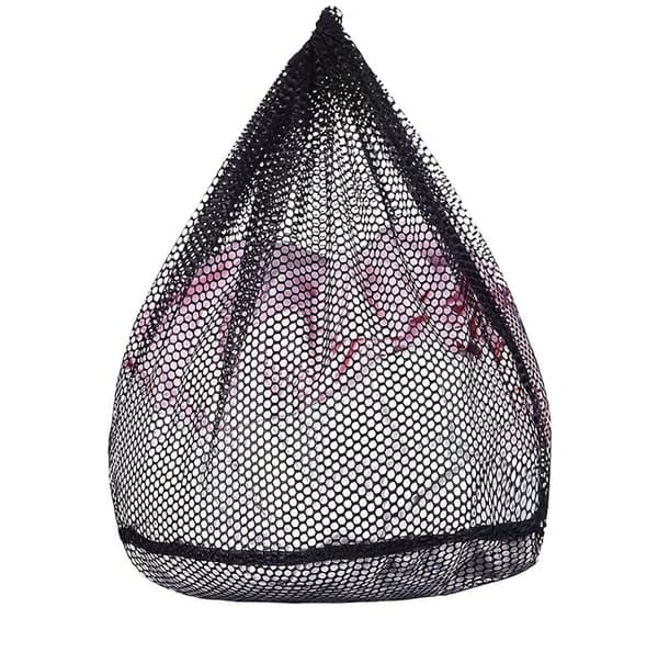 3-pak holdbare vaskeposer i net, velegnet til vaskemaskiner, sort, 40 x 30 cm