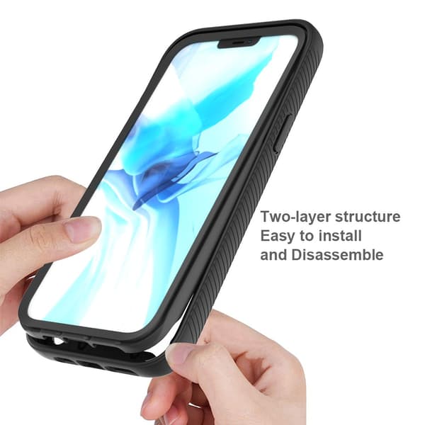 Allround Cover -kuori iPhone 12 Pro Max, musta