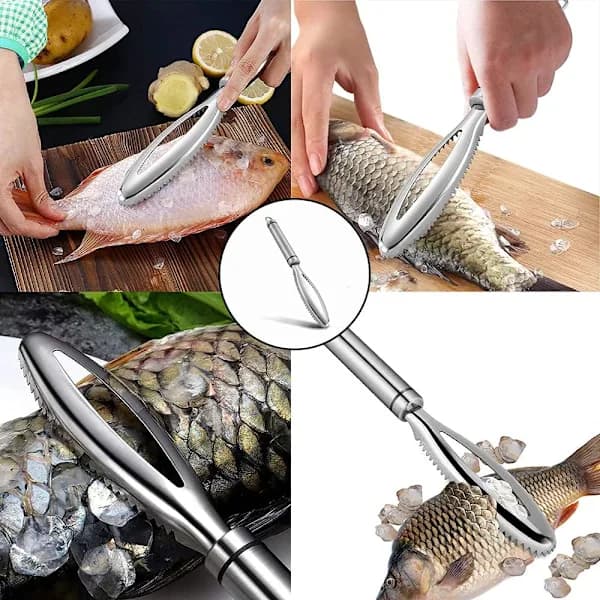 Fiskskrapa, 304 Rostfritt Stål Professionell Fiskskrapa, Kök [CO]