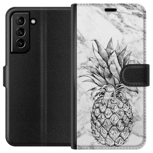 Samsung Galaxy S21+ 5G Lompakkokotelo Ananas
