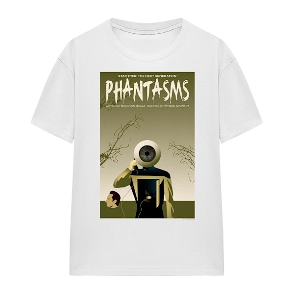 Star Trek Unisex Aikuisten The Next Generation Kausi 7 Jakso 6 T-paita Valkoinen XL
